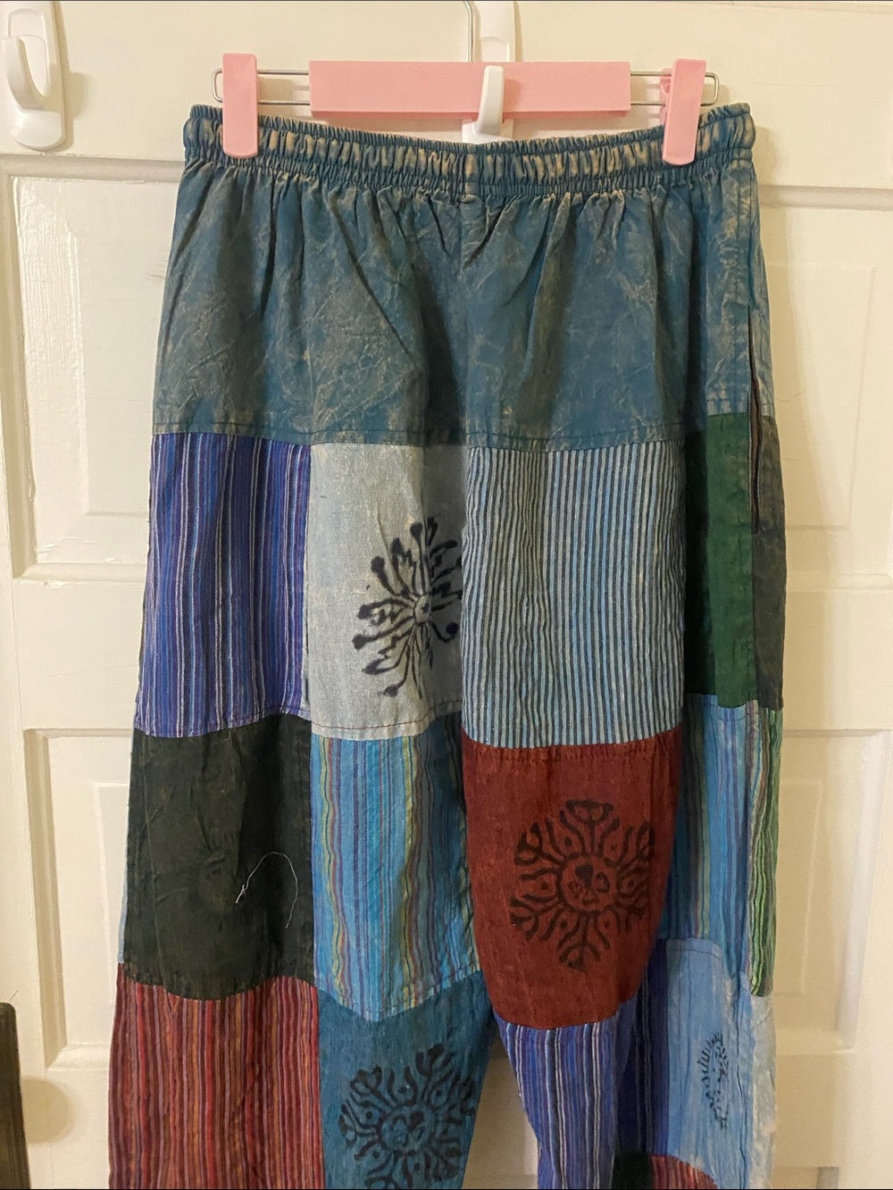 Kathmandu Imports Boho Patchwork Jogger Pants Free Size NWT - Picture 5 of 8